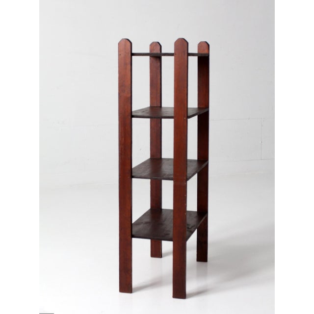 Wood Antique Wood Etagere Shelf For Sale - Image 7 of 9