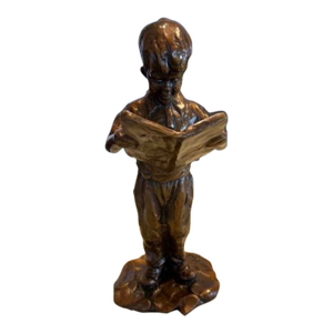 “Bookworm” Bronze Scuplture by Gary Lee Price