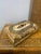 Mid 20th Century Mid 20th Century Vintage Large Bone Box With Hammered Brass Fittings & Center Medallion For Sale - Image 5 of 8