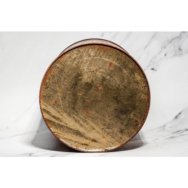Neat Large Antique Tiger Chewing Tobacco Tin Country Store Advertising Display Can Americana Tobacciana General Store Home Decor For Sale - Image 16 of 16