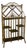 Burnt Bamboo British Colonial Mirrored Shelf For Sale