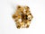 Metal Brutalist Florentine Gold-Plated Iron Ceiling Lamp, 1960s For Sale - Image 7 of 18