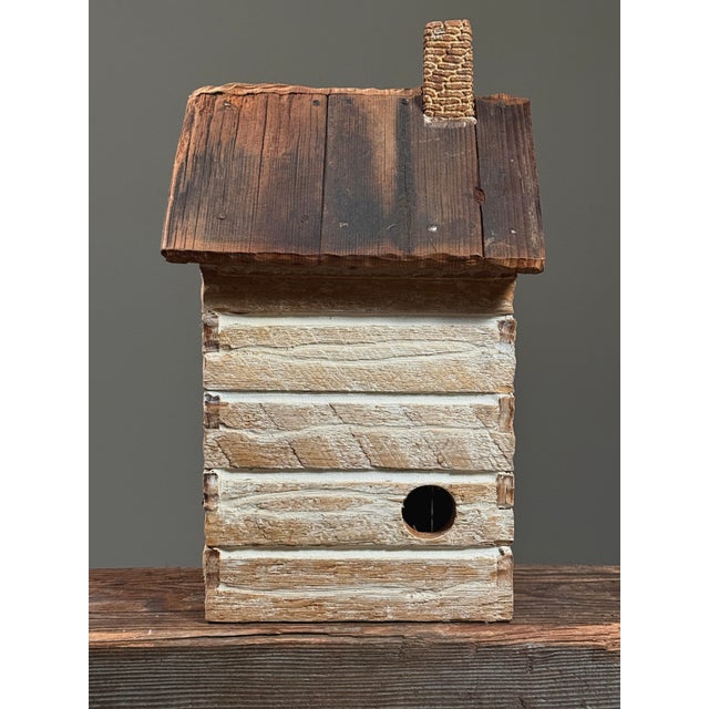 Vintage Folk Art Handmade Two-Story Country Home Model For Sale In Philadelphia - Image 6 of 10