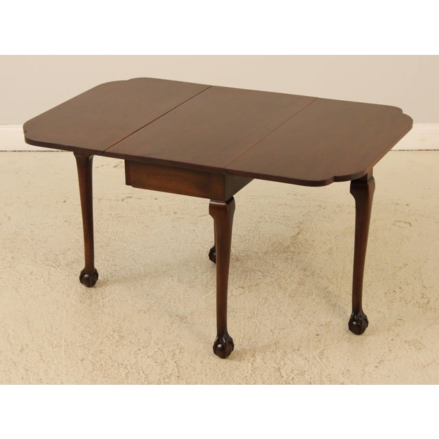 1970s Biggs Thomas Jefferson Ball & Claw Mahogany Table For Sale - Image 5 of 13
