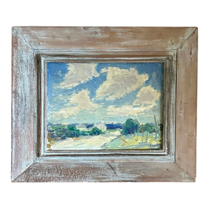 Original Oil on Board Landscape Painting Titled “Road to Alpha” by Listed Texas Artist Frank Earl Klepper