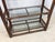 Vintage Rattan and Glass Arched Fan Top Multi Shelf Etagere For Sale - Image 16 of 18