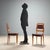 Group of six chairs from the 1950s, featuring a solid beech wood frame. These pieces have spring padding that ensures...
