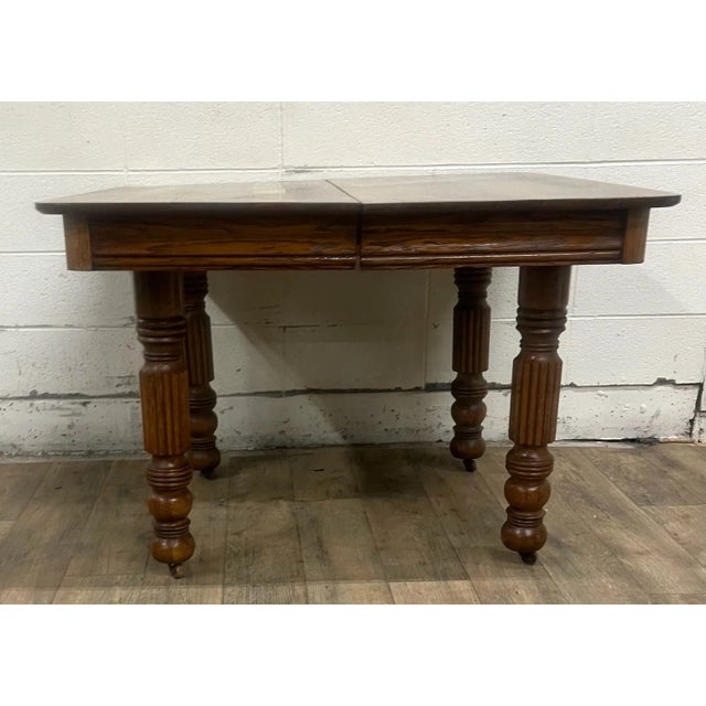 Vintage English Oak Pub Table Dining Table For Sale In Kansas City - Image 6 of 9