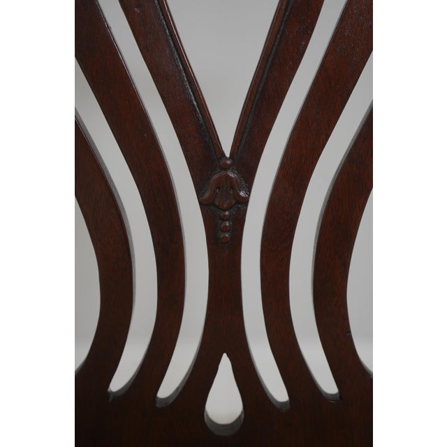 Set of 8 Baker Vintage Mahogany Dining Room Chairs For Sale - Image 17 of 18
