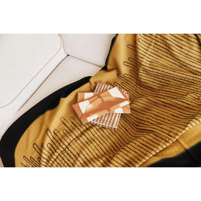 Textile Handwoven Topaz Brown Myrtle Drift Merino Throw For Sale - Image 7 of 10