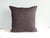 Raw Silk Square Decorative Asian Pillow Natural color woven textile with black hand-blocked pattern. Zipper closure...