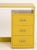 Modern Martin Feinman for Winchendon Multiplex Modern Mustard Yellow Painted Wood Desk For Sale - Image 3 of 8