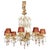 Fenice Gold 8 Lights Chandelier in Montecarlo Gold and Cut Glass by Aggiolight For Sale - Image 10 of 10