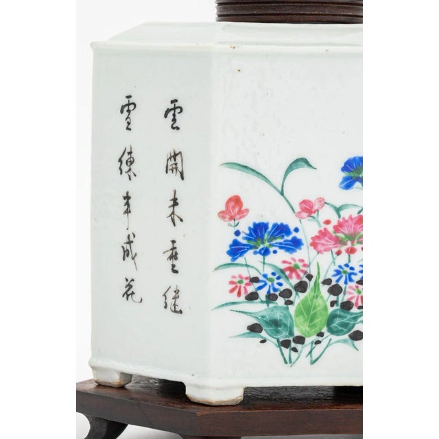 Chinese Chinese Porcelain Tea Caddies, Pair For Sale - Image 3 of 6