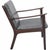 Ole wanscher pj112 chair upholstered with black anilin leather and with a frame of lacquered mahogany. The chair is from...