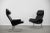 Set of Scandinavian Black Leather Armchairs from Ire Mobel AB, 1970s For Sale - Image 11 of 18