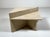 Low Triangular Travertine Table, 1970s For Sale - Image 3 of 5