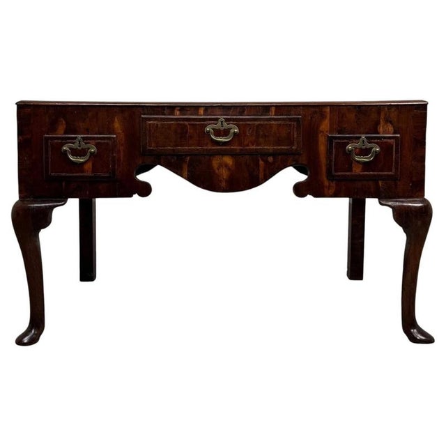 Antique English Queen Anne Style Walnut Side Table, 1700s For Sale - Image 12 of 12