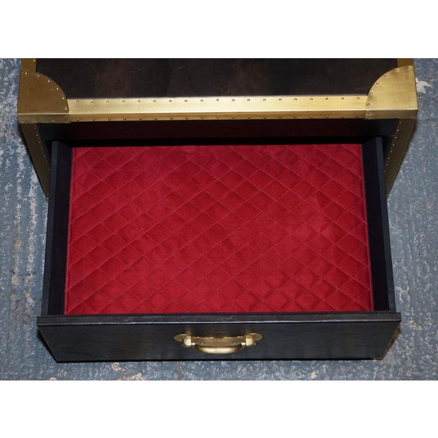 Metal Cumberland Coffee Table with Red Velvet Lining from Timothy Oulton For Sale - Image 7 of 18