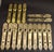 Gold Antique Brass Door Fittings, 1890s, Set of 16 For Sale - Image 8 of 8