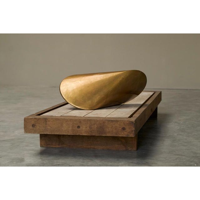 Paul Schatz, Oloid, 2000s, Patinated Sand Cast Brass For Sale - Image 3 of 18