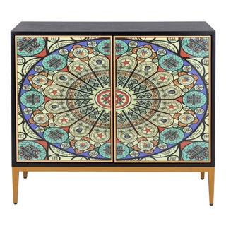 Pasargad Home Solani 2-Door Accent Cabinet For Sale