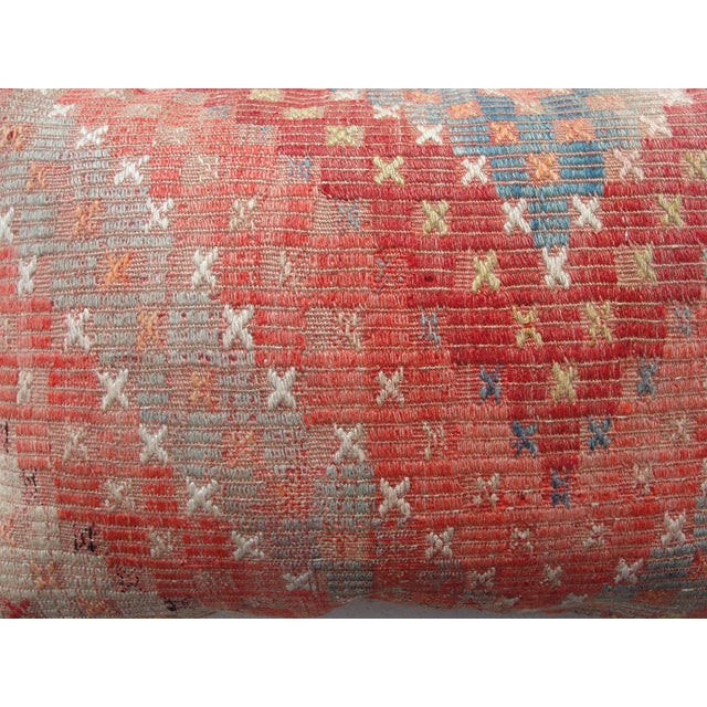 Lumbar Kilim Rug Pillow Cover For Sale - Image 9 of 10