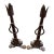 Gothic Antique French Medieval-Style Wrought Iron Andirons For Sale - Image 3 of 8