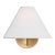 Visual Comfort Studio Burke 1-Light Sconce in Satin Brass For Sale In Greenville, SC - Image 6 of 6