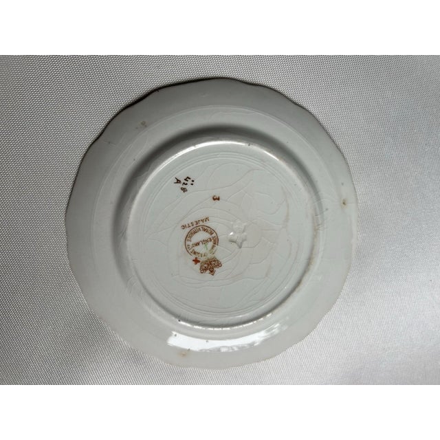 Ceramic Late 19th Century John Maddock & Sons Majestic Multicolored Smooth "Imperfect" Bread Plates - Set of 4 For Sale - Image 7 of 10