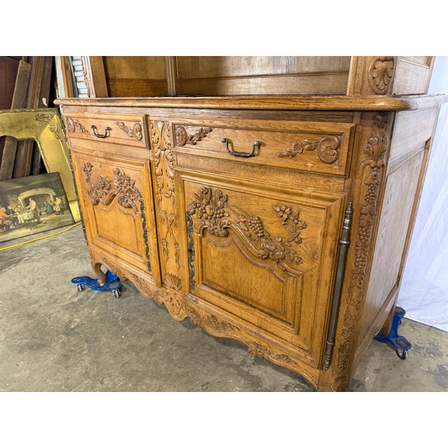 1840’s Antique Carved French Cupboard For Sale - Image 4 of 7