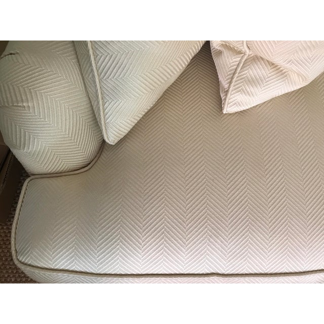 Herringbone English Style 3 Seat Sofa For Sale In Saint Louis - Image 6 of 10