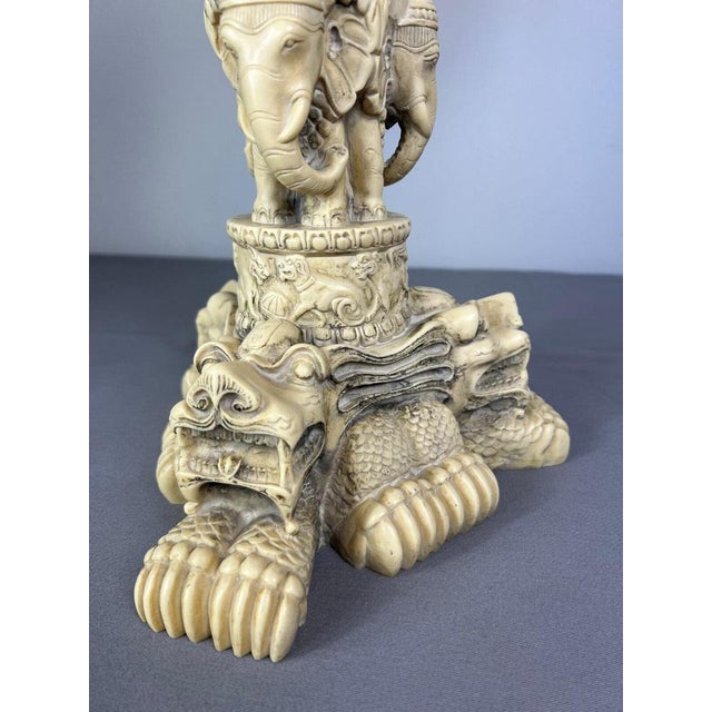 Small Carved Pedestal Table For Sale - Image 5 of 10