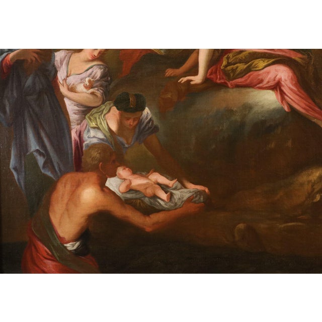 Pier Dandini, The Finding of Moses Landscape, 1680, Oil on Canvas For Sale - Image 7 of 16