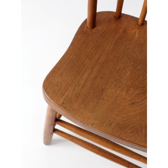 Early 20th Century Vintage Windsor Spindle Back Chair For Sale - Image 5 of 11