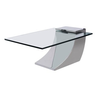 Modern Greg Sheres Style Stainless Steel Cocktail Table For Sale
