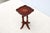 Brown Vintage Traditional Colonial Revival Small Accent Table in Cherry and Rubberwood For Sale - Image 8 of 15