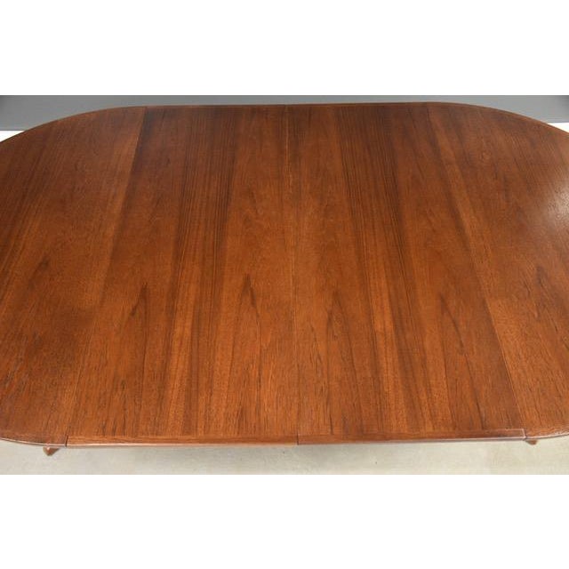 1960s 1960s Refinished 86” Danish Modern Teak Dining Table by BPS For Sale - Image 5 of 12