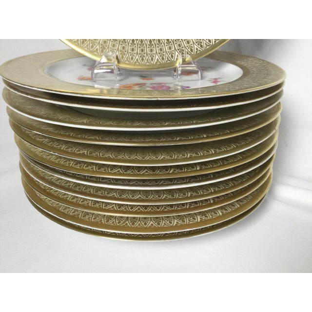 1920s Vintage Tirschenreuth Porcelain Service Plates- Set of 12 For Sale - Image 5 of 13