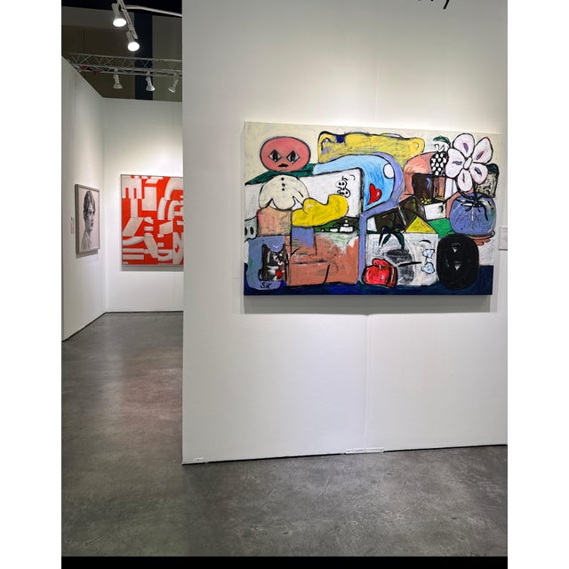 Abstract Expressionism Scott Harper Mixed Media Painting titled “You do You” 43.5 x 66.5 2025 For Sale - Image 3 of 10