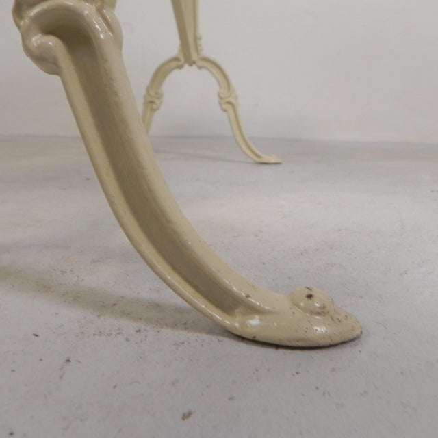 Garden Table with Marble Top, 1950s For Sale - Image 11 of 18