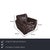 A399 3-Seater, 2-Seater and Lounge Chair in Dark Brown Leather from Natuzzi Editions, Set of 3 For Sale - Image 4 of 18