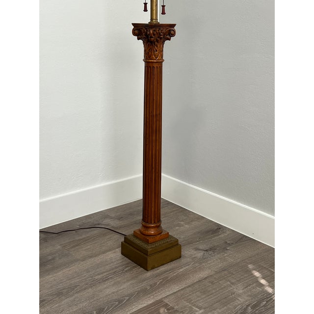 Mid-Century Modern Mid-Century Column Floor Floor Lamp For Sale - Image 3 of 7