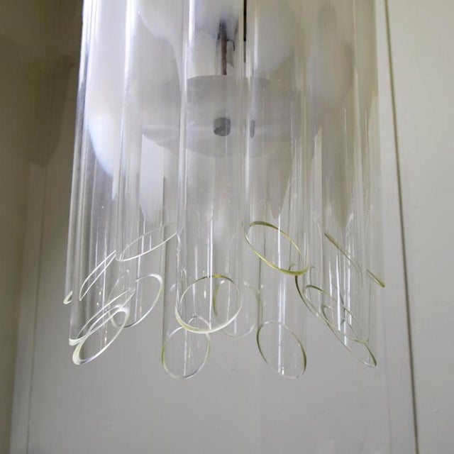 Silver Vintage Space Age Ceiling Lamp from Goffredo Reggiani, 1970s For Sale - Image 8 of 12