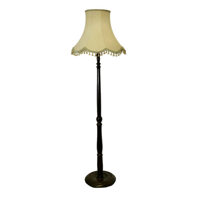 Carved and Turned Floor Lamp, 1920s For Sale