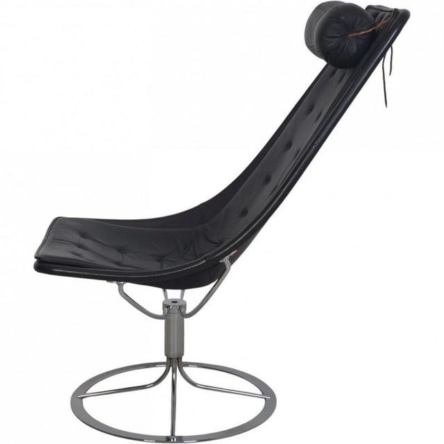 Jetson Chair in Black Leather by Bruno Mathsson, 2006 For Sale - Image 10 of 16