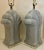 Pair of Large Art Deco Style Glossy Ceramic Table Lamps From 80's For Sale - Image 4 of 6