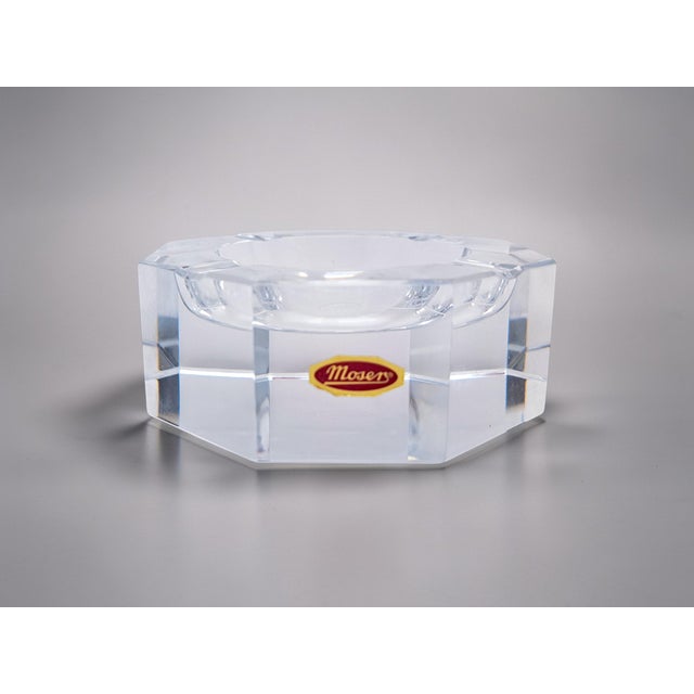 Moser Ashtray in Clear Crystal, 1970s For Sale - Image 12 of 12