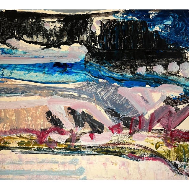 Jean Krille, Landscape 129, Oil on Canvas, 1988 For Sale - Image 5 of 10