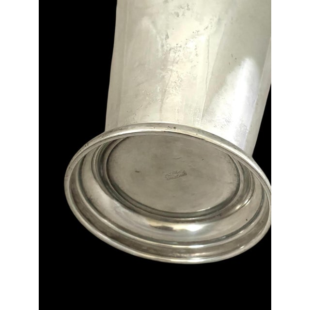 Early 20th Century Vintage Crescent Silverware MFG Co. Silver Plated Cocktail Shaker Art Deco For Sale - Image 5 of 8